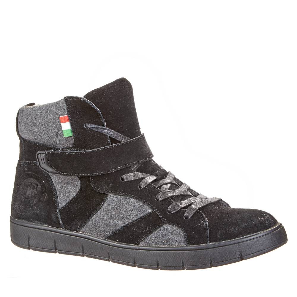 Sneaker für Herren Tesoro High Top schwarz grau mit Filz